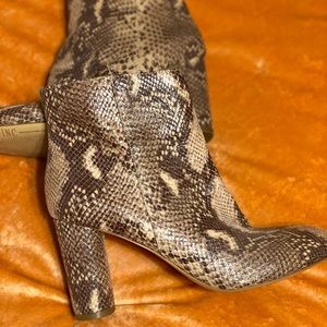 Snake Skin Booties